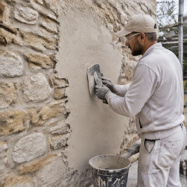 Enduit à la chaux sur mur ancien : commencer par le support