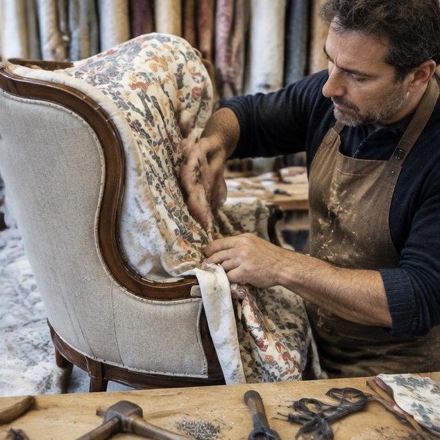 Retapisser un fauteuil : penser au confort avant de choisir le tissu