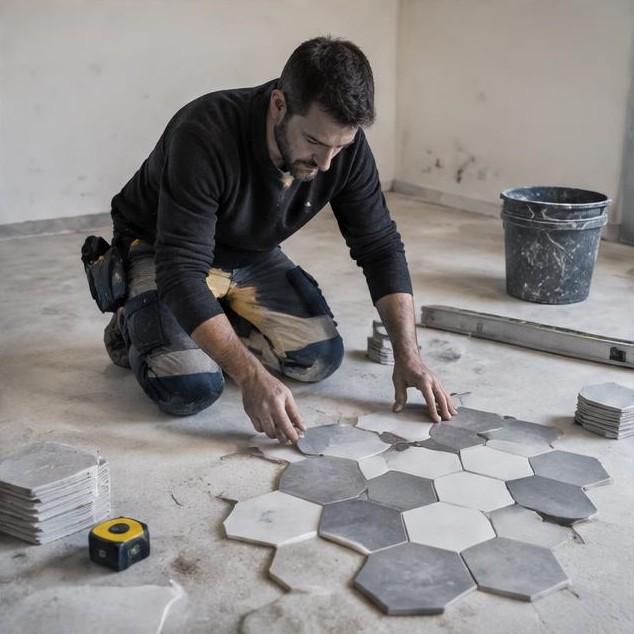 Calepinage du carrelage : décider des découpes avant la pose