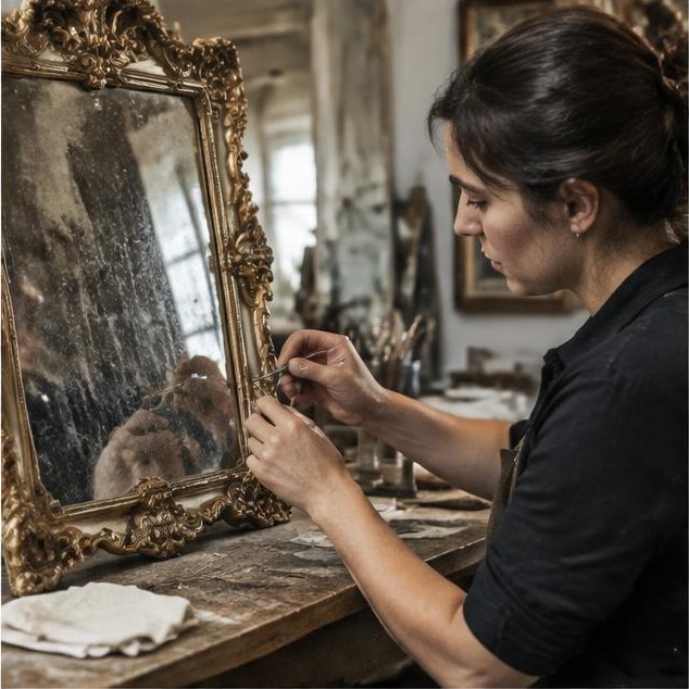 Miroir ancien : restaurer le cadre sans oublier la sécurité